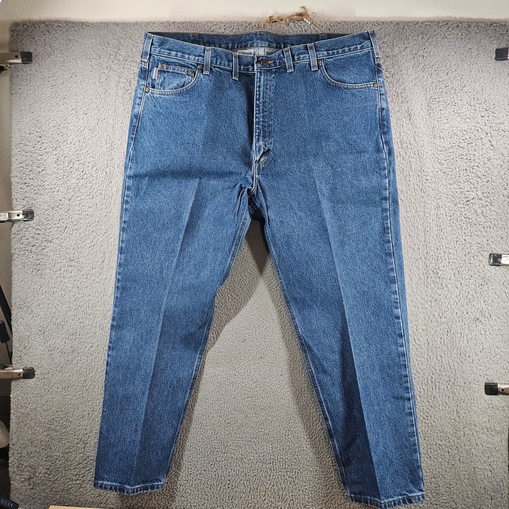 Carhartt B18-DST Mens Traditional Fit Straight Leg Jeans Dark Stone 44x30